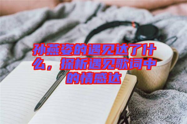 孫燕姿的遇見(jiàn)達(dá)了什么，探析遇見(jiàn)歌詞中的情感達(dá)