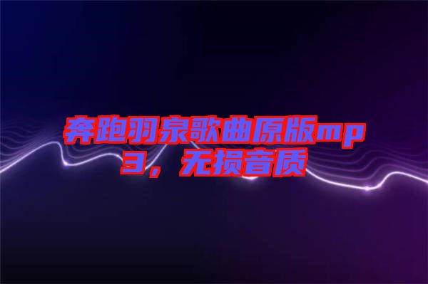 奔跑羽泉歌曲原版mp3，無(wú)損音質(zhì)