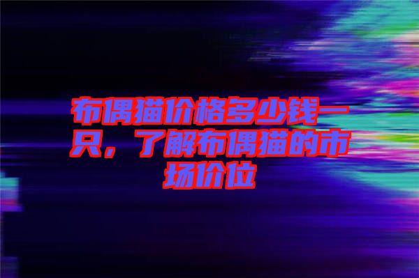 布偶貓價(jià)格多少錢(qián)一只，了解布偶貓的市場(chǎng)價(jià)位
