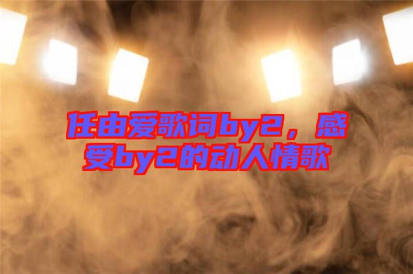 任由愛歌詞by2，感受by2的動人情歌