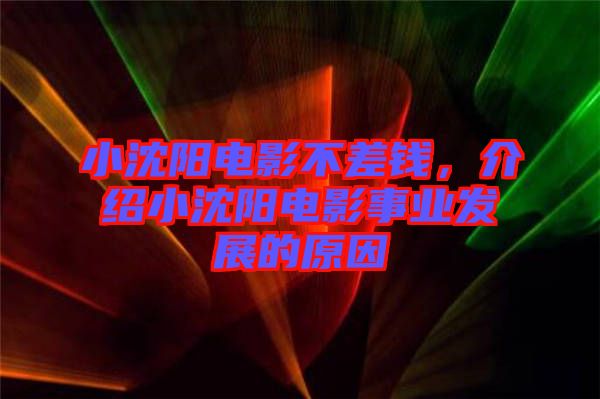 小沈陽電影不差錢，介紹小沈陽電影事業(yè)發(fā)展的原因