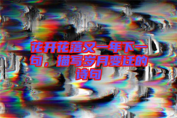 花開花落又一年下一句，描寫歲月變遷的詩句