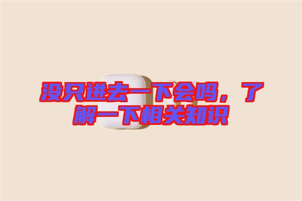沒(méi)只進(jìn)去一下會(huì)嗎，了解一下相關(guān)知識(shí)