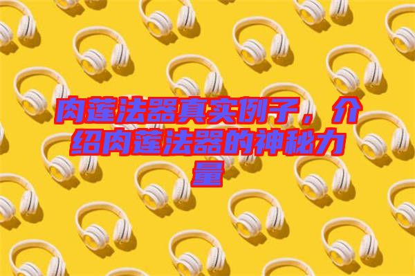 肉蓮法器真實(shí)例子，介紹肉蓮法器的神秘力量
