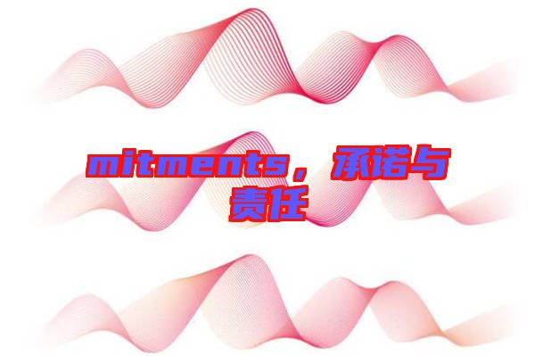 mitments，承諾與責(zé)任