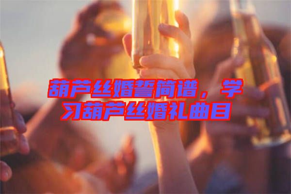 葫蘆絲婚誓簡譜，學習葫蘆絲婚禮曲目