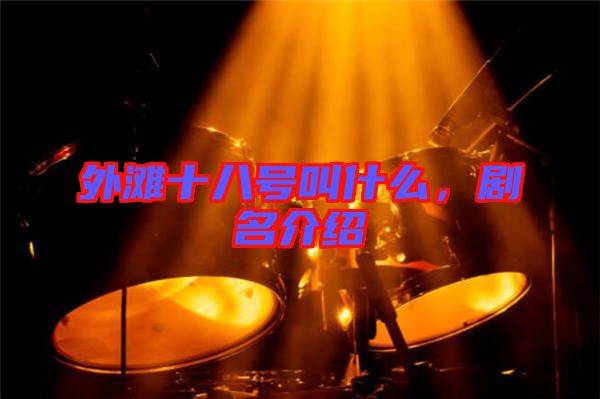 外灘十八號叫什么，劇名介紹