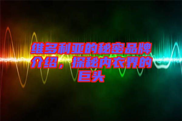 維多利亞的秘密品牌介紹，探秘內(nèi)衣界的巨頭
