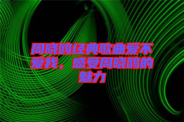 周曉鷗經(jīng)典歌曲愛不愛我，感受周曉鷗的魅力