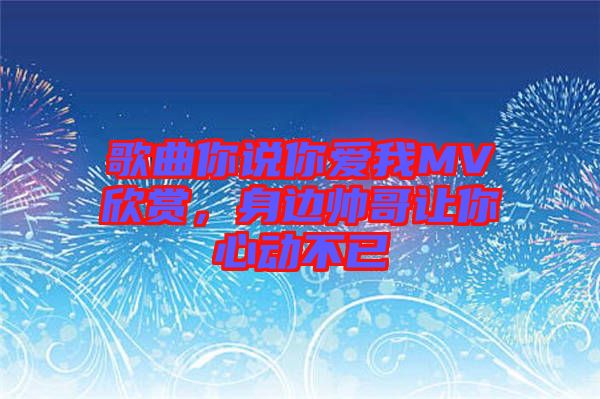 歌曲你說(shuō)你愛(ài)我MV欣賞，身邊帥哥讓你心動(dòng)不已