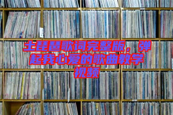 土琵琶歌詞完整版，彈起我心愛的歌曲教學(xué)視頻