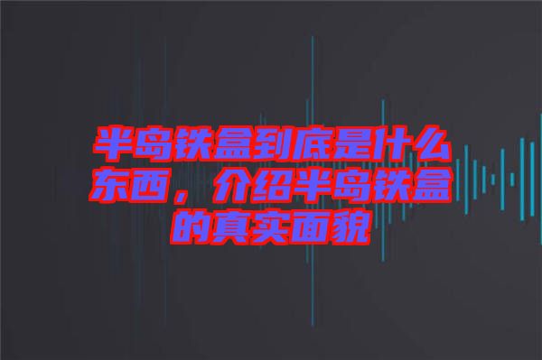 半島鐵盒到底是什么東西，介紹半島鐵盒的真實(shí)面貌
