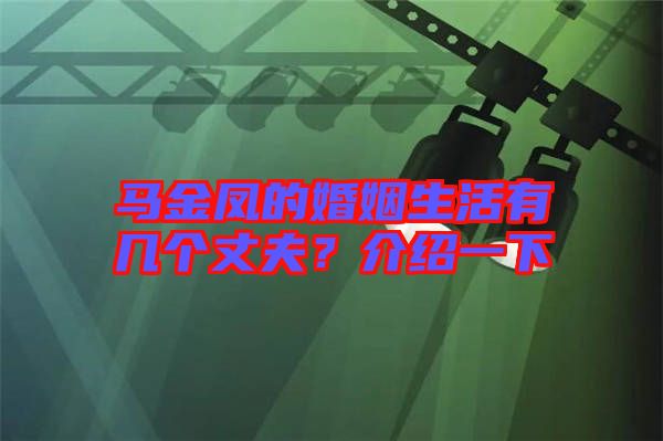 馬金鳳的婚姻生活有幾個(gè)丈夫？介紹一下