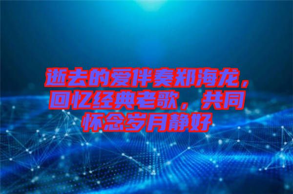 逝去的愛伴奏鄭海龍，回憶經(jīng)典老歌，共同懷念歲月靜好