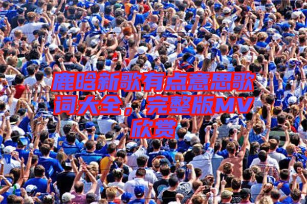 鹿晗新歌有點(diǎn)意思歌詞大全，完整版MV欣賞