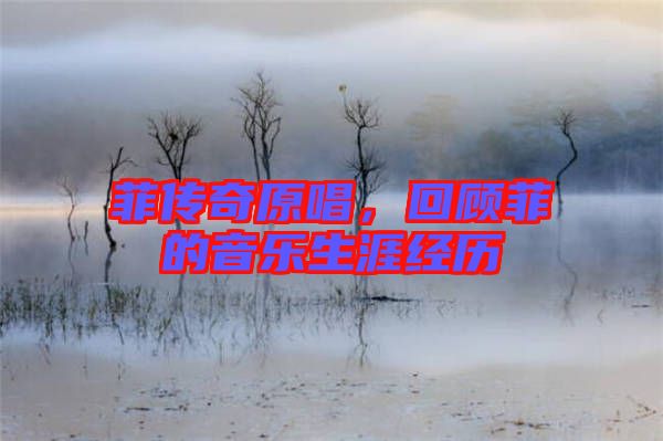 菲傳奇原唱，回顧菲的音樂(lè)生涯經(jīng)歷