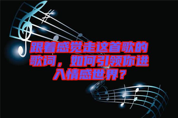 跟著感覺(jué)走這首歌的歌詞，如何引領(lǐng)你進(jìn)入情感世界？