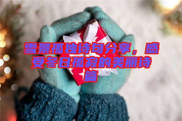 雪景孤獨(dú)詩(shī)句分享，感受冬日孤寂的美麗詩(shī)篇