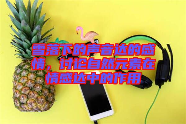 雪落下的聲音達(dá)的感情，討論自然元素在情感達(dá)中的作用