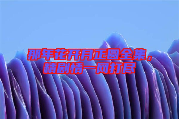 那年花開月正圓全集，精劇情一網打盡