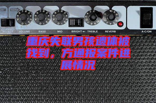 重慶失聯男孩遺體被找到，方通報案件進展情況