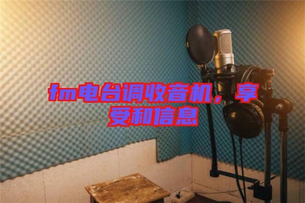 fm電臺(tái)調(diào)收音機(jī)，享受和信息